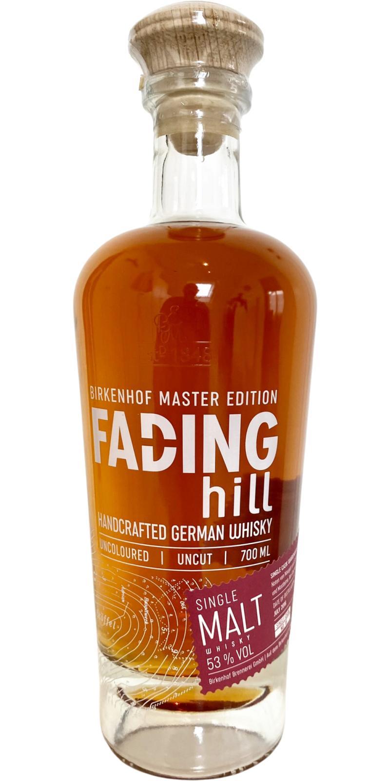 Fading Hill 2016 Single Cask Warehouse Selection