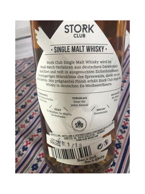 Stork Club Single Malt Whisky