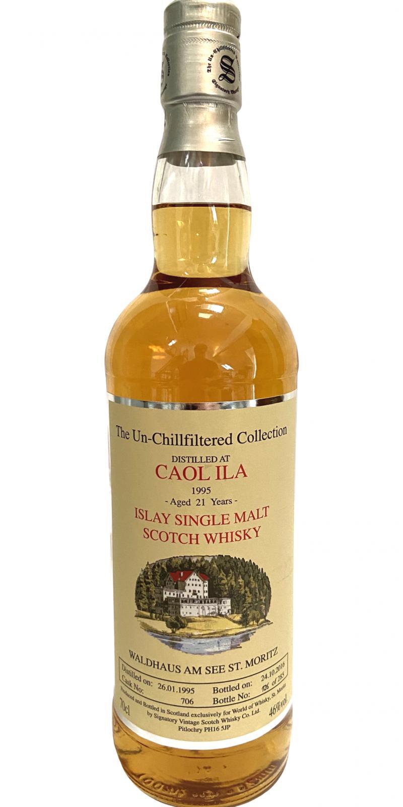 Caol Ila 1995 SV The Un-Chillfiltered Collection