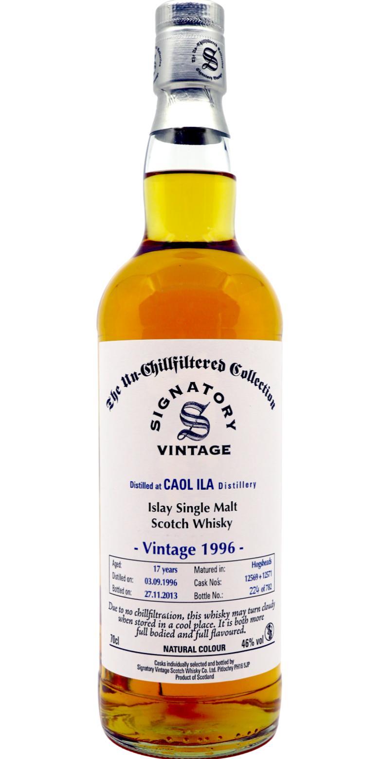 Caol Ila 1996 SV The Un-Chillfiltered Collection