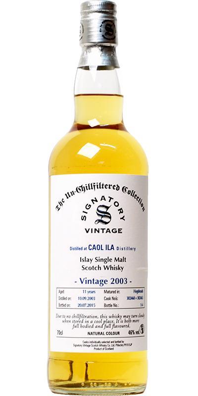 Caol Ila 2003 SV The Un-Chillfiltered Collection