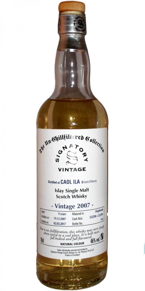 Caol Ila 2007 SV The Un-Chillfiltered Collection