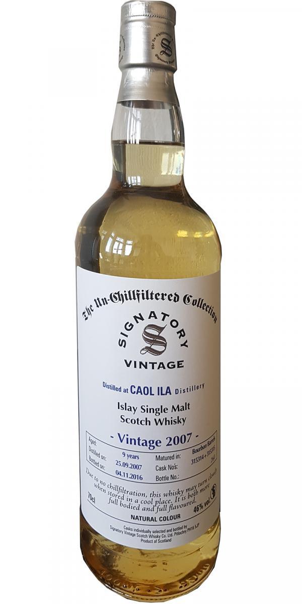 Caol Ila 2007 SV The Un-Chillfiltered Collection