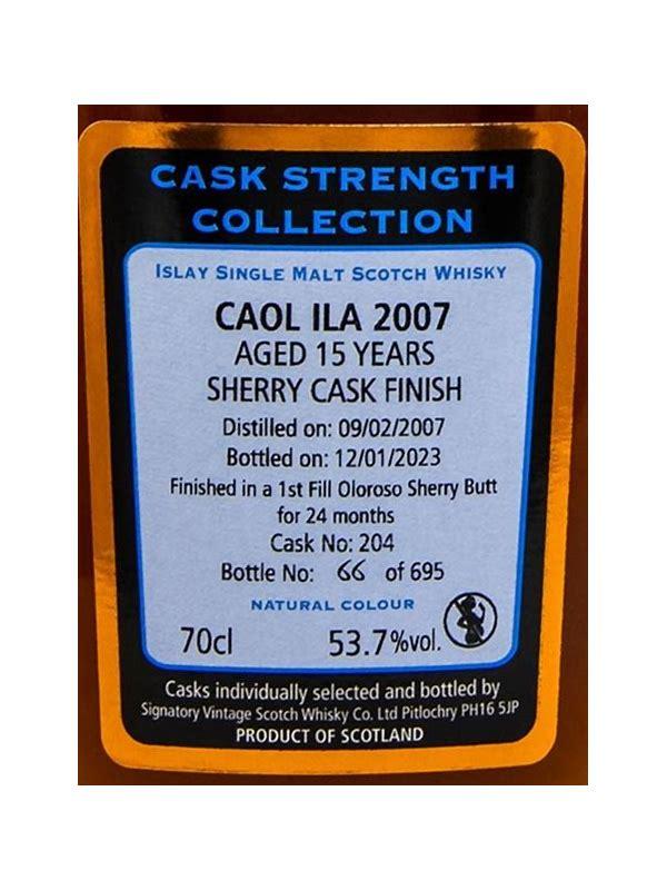 Caol Ila 2007 SV Bottled for Manufactum