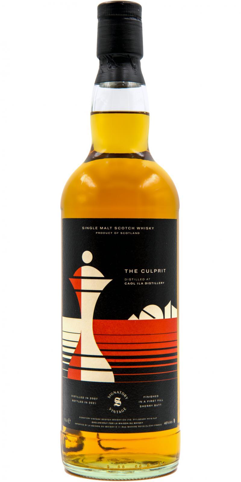 Caol Ila 2007 SV The Culprit - Chess Investigation Series