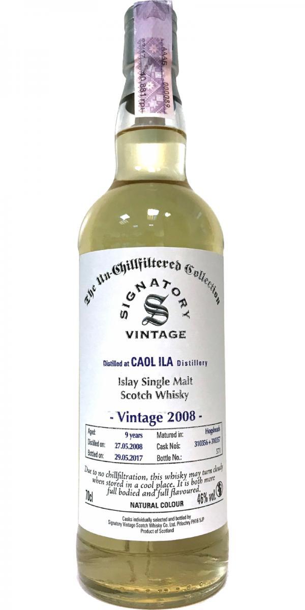Caol Ila 2008 SV The Un-Chillfiltered Collection