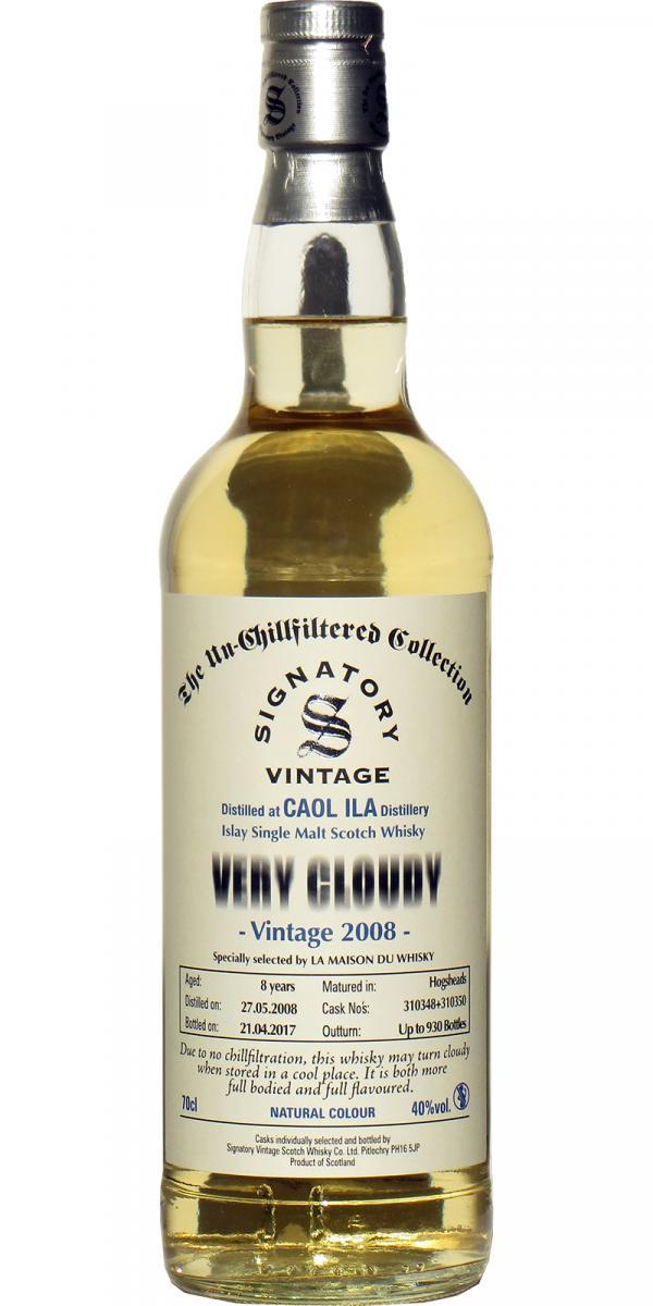 Caol Ila 2008 SV The Un-Chillfiltered Collection - Very Cloudy