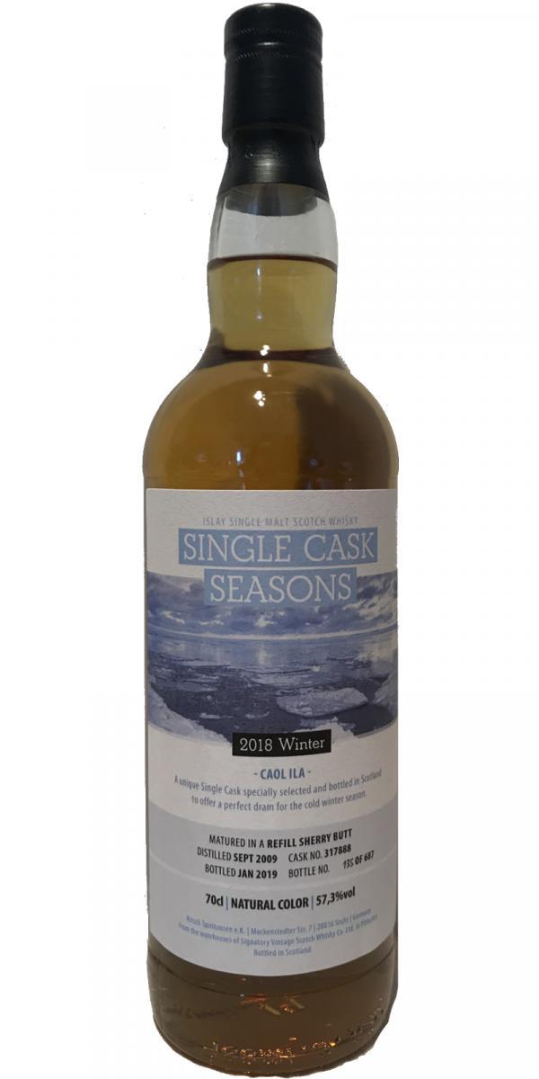 Caol Ila 2009 SV Single Cask Seasons - Winter 2018