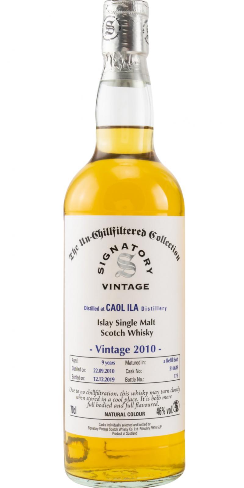 Caol Ila 2010 SV The Un-Chillfiltered Collection