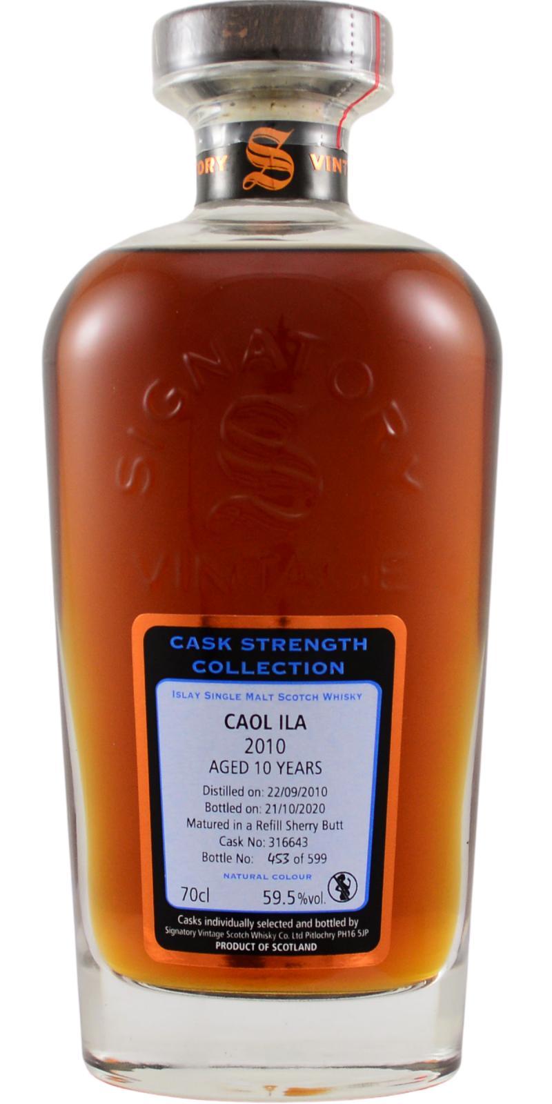 Caol Ila 2010 SV Cask Strength Collection