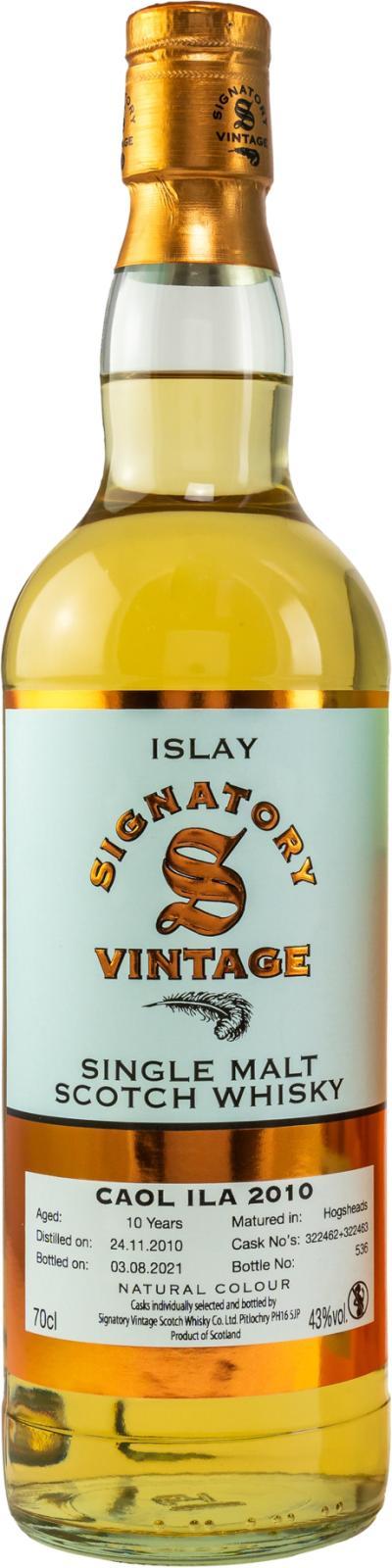 Caol Ila 2010 SV Vintage Collection