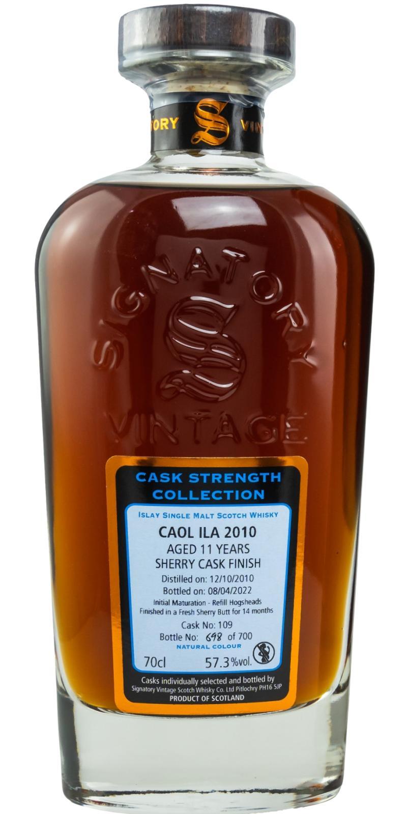 Caol Ila 2010 SV Cask Strength Collection