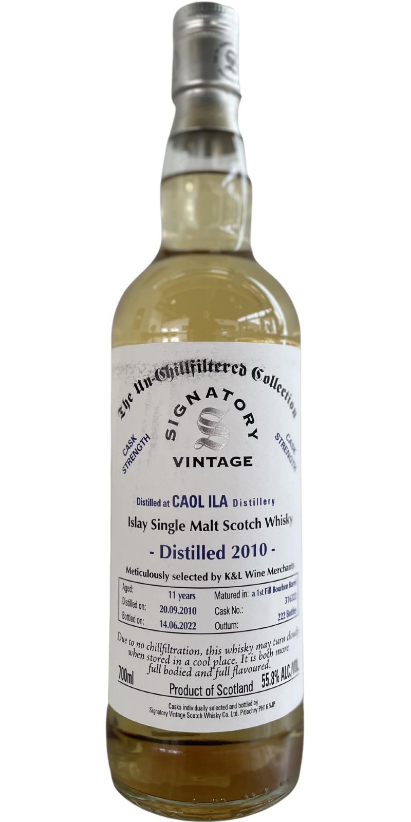 Caol Ila 2010 SV The Un-Chillfiltered Collection - Cask Strength