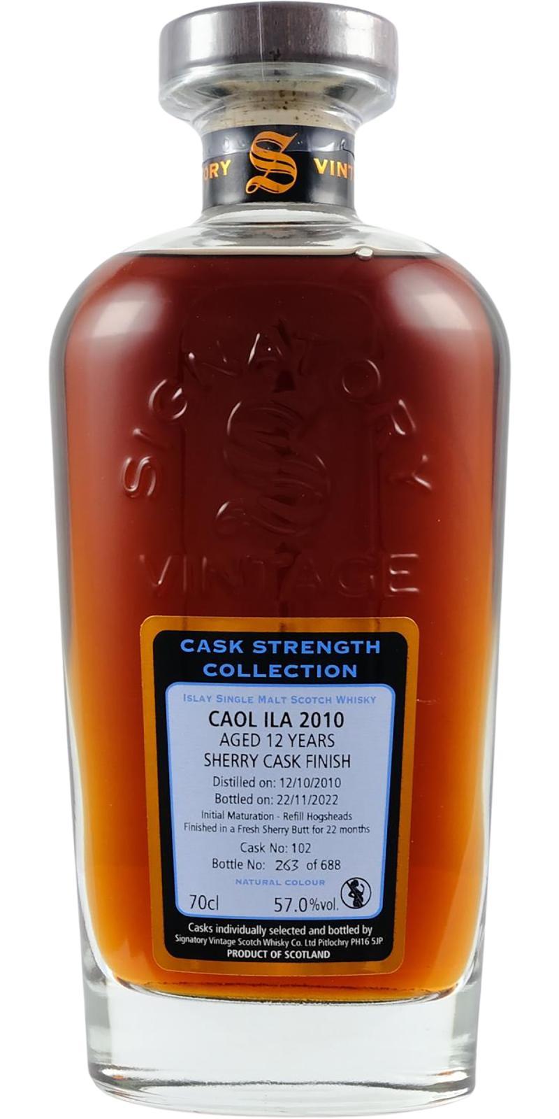 Caol Ila 2010 SV Cask Strength Collection