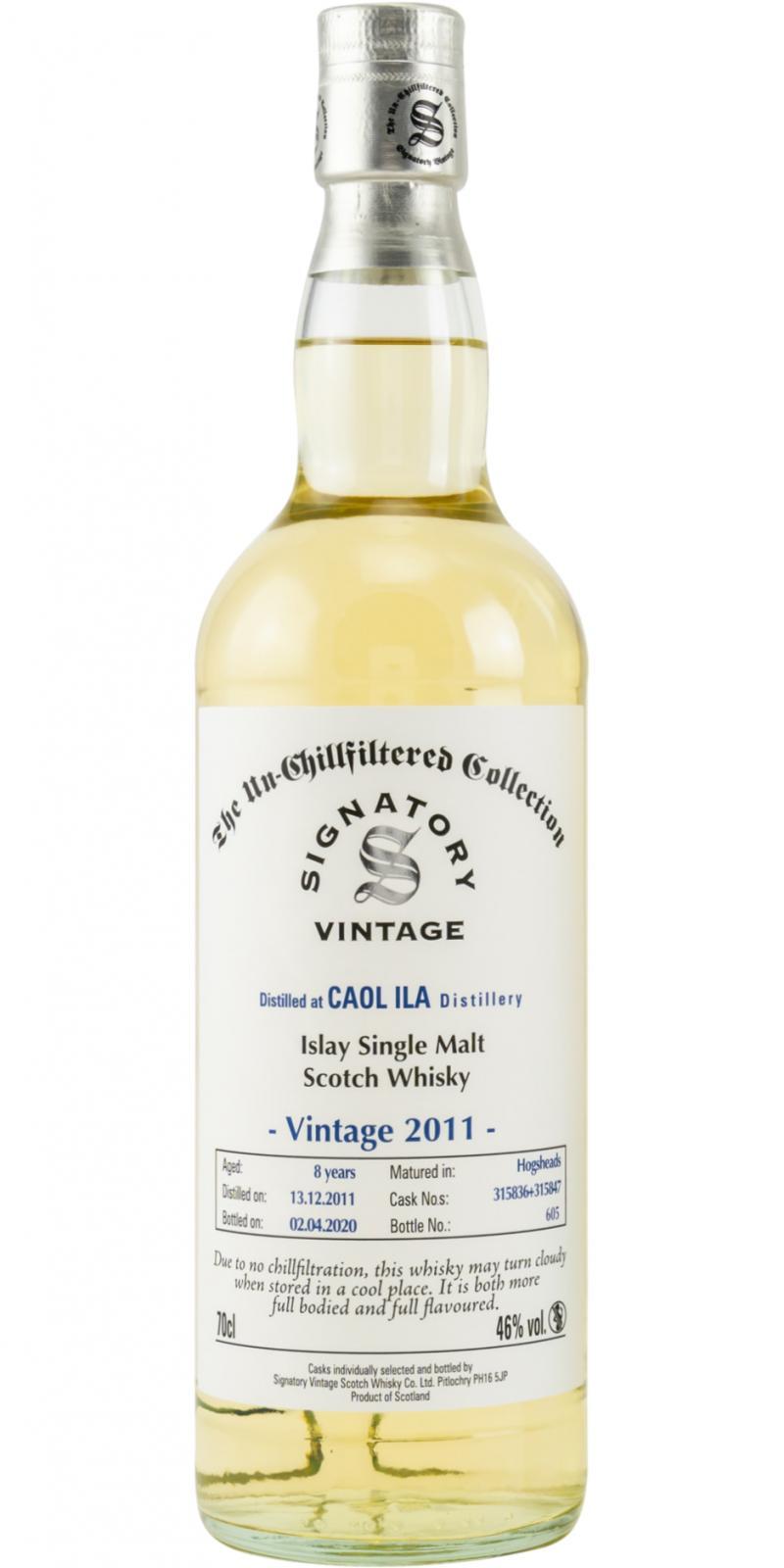 Caol Ila 2011 SV The Un-Chillfiltered Collection