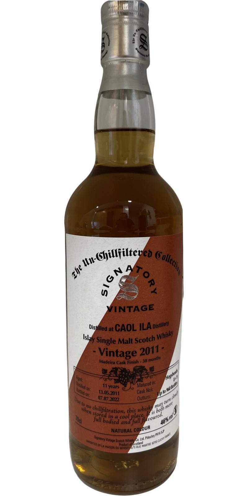 Caol Ila 2011 SV The Un-Chillfiltered Collection