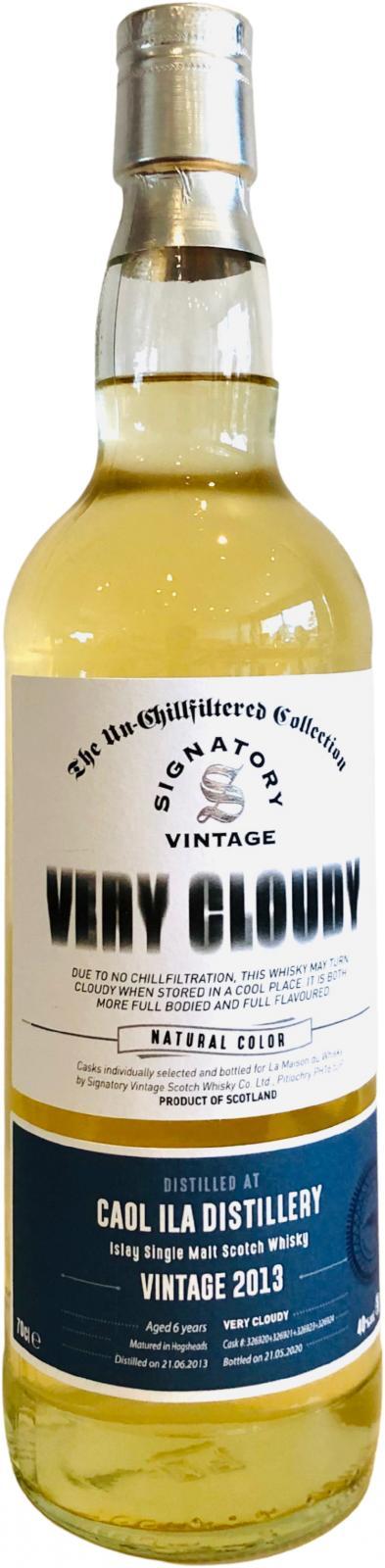 Caol Ila 2013 SV The Un-Chillfiltered Collection - Very Cloudy