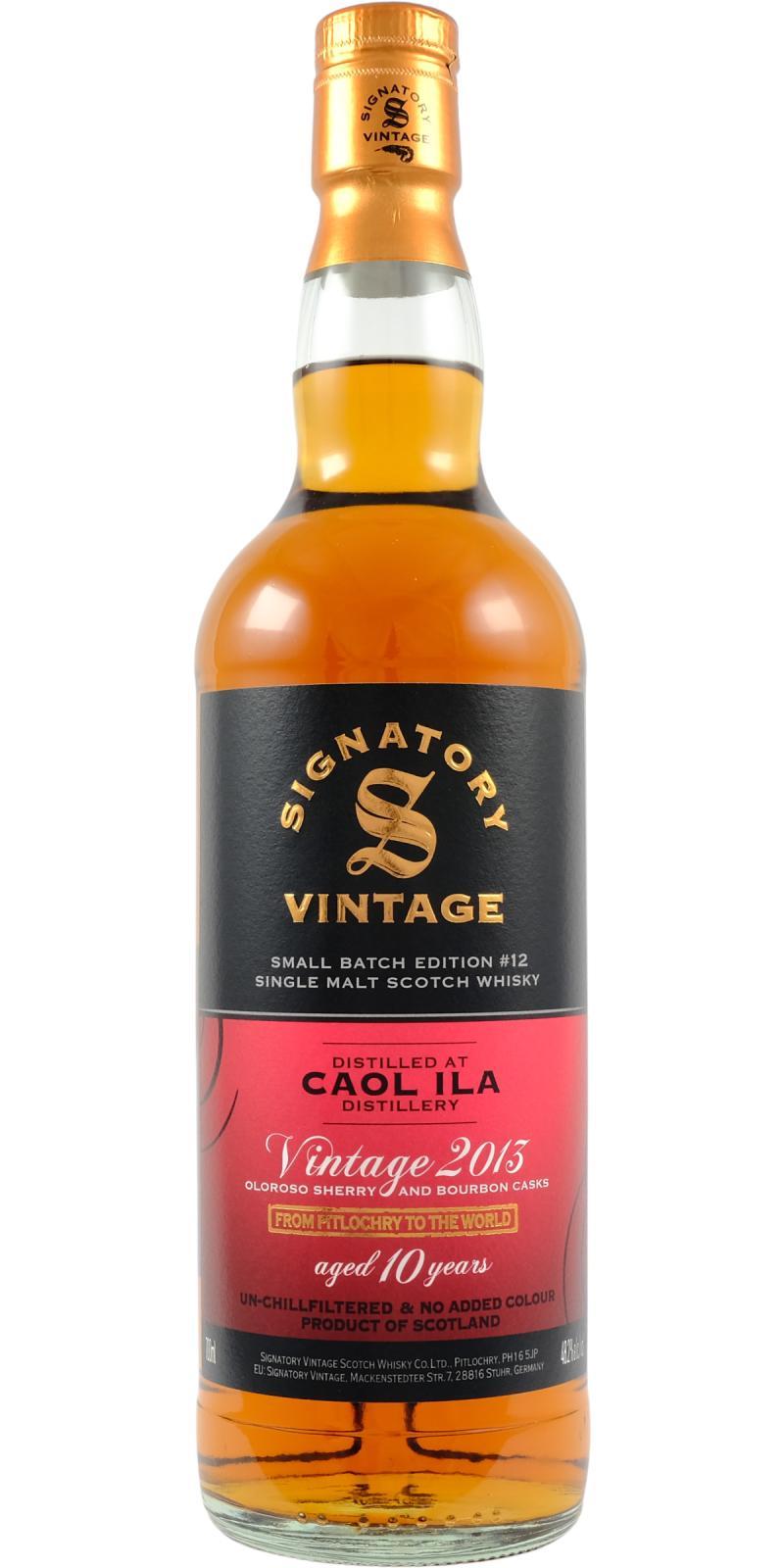 Caol Ila 2013 SV Small Batch Edition #12