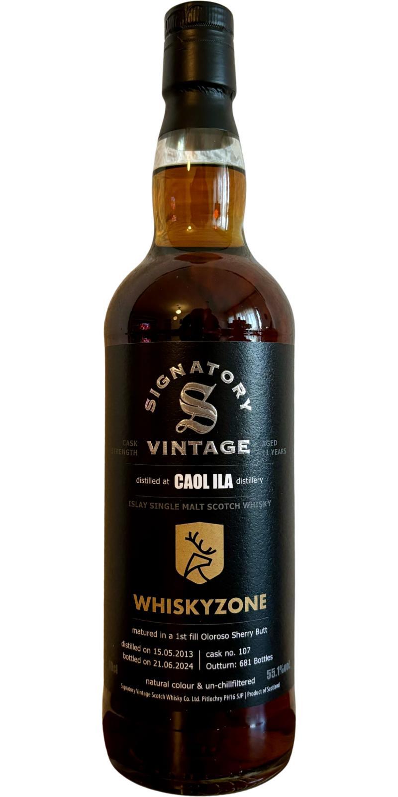 Caol Ila 2013 SV Vintage Collection - Cask Strength