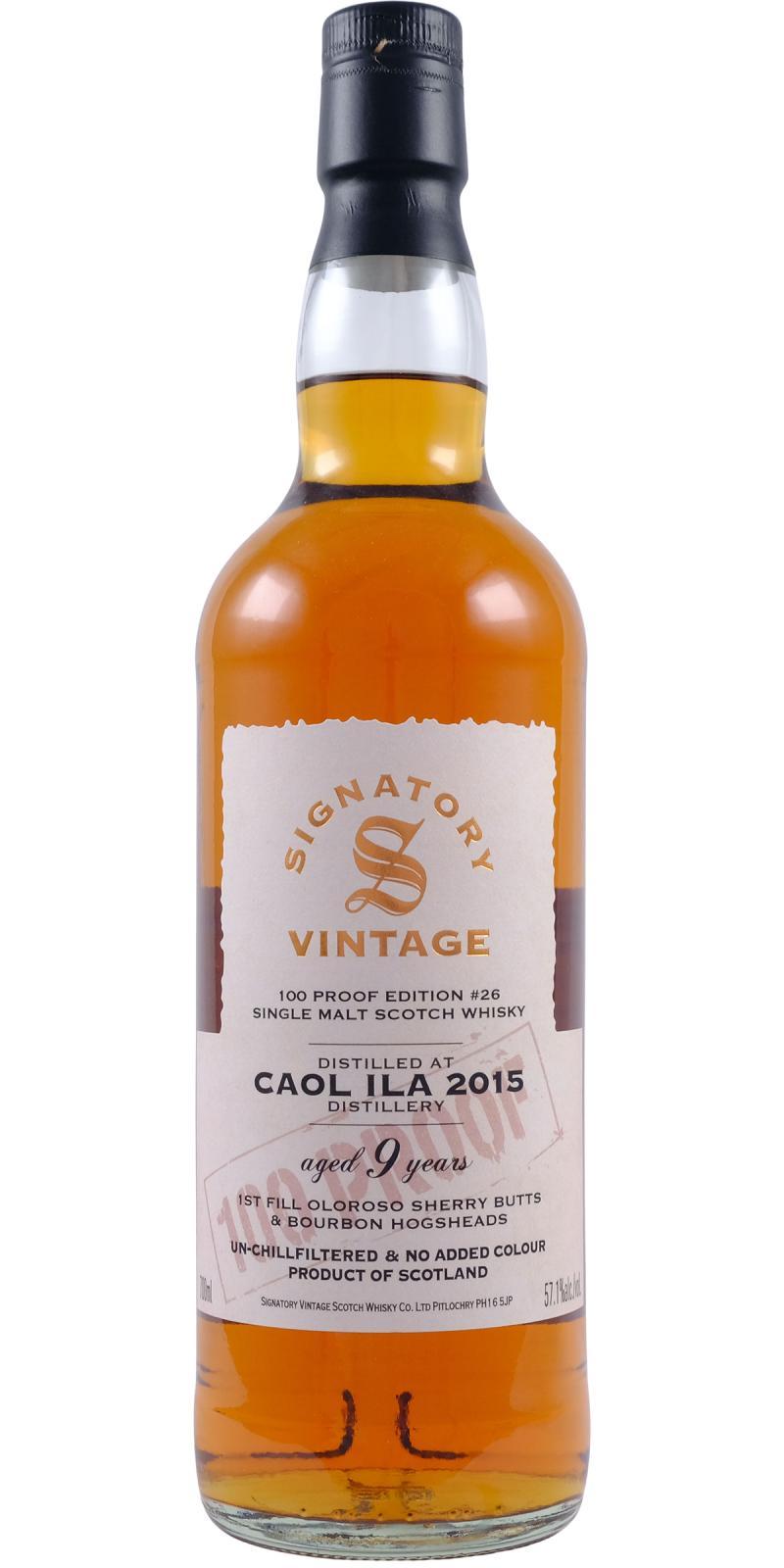Caol Ila 2015 SV 100 Proof - Edition #26