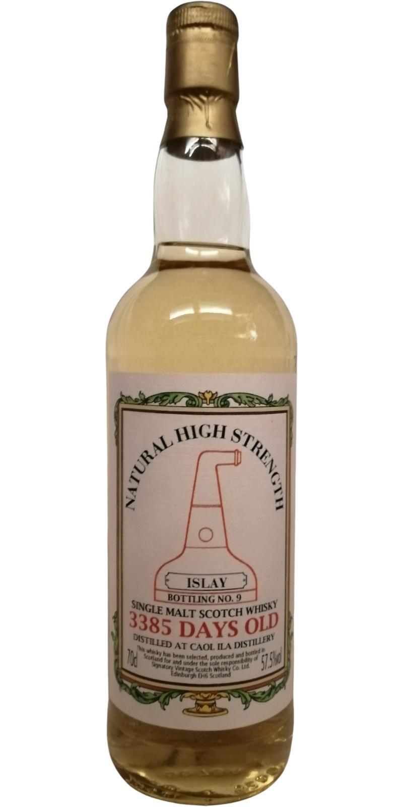 Caol Ila 3385 Days Old SV Natural High Strength - Islay Bottling No. 9