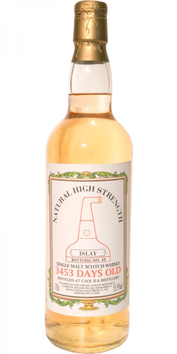 Caol Ila 3453 Days Old SV Natural High Strength - Islay Bottling No. 10