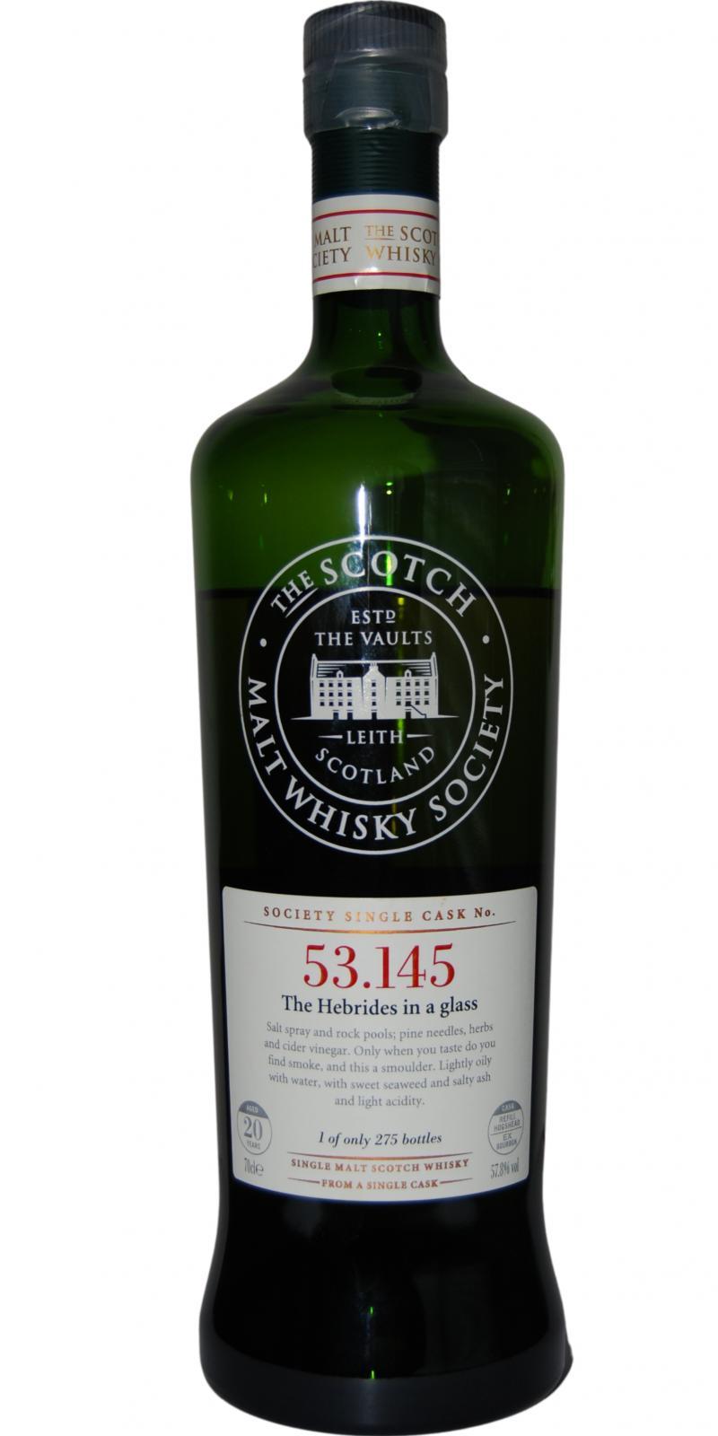 Caol Ila 1989 SMWS 53.145 The Hebrides in a glass