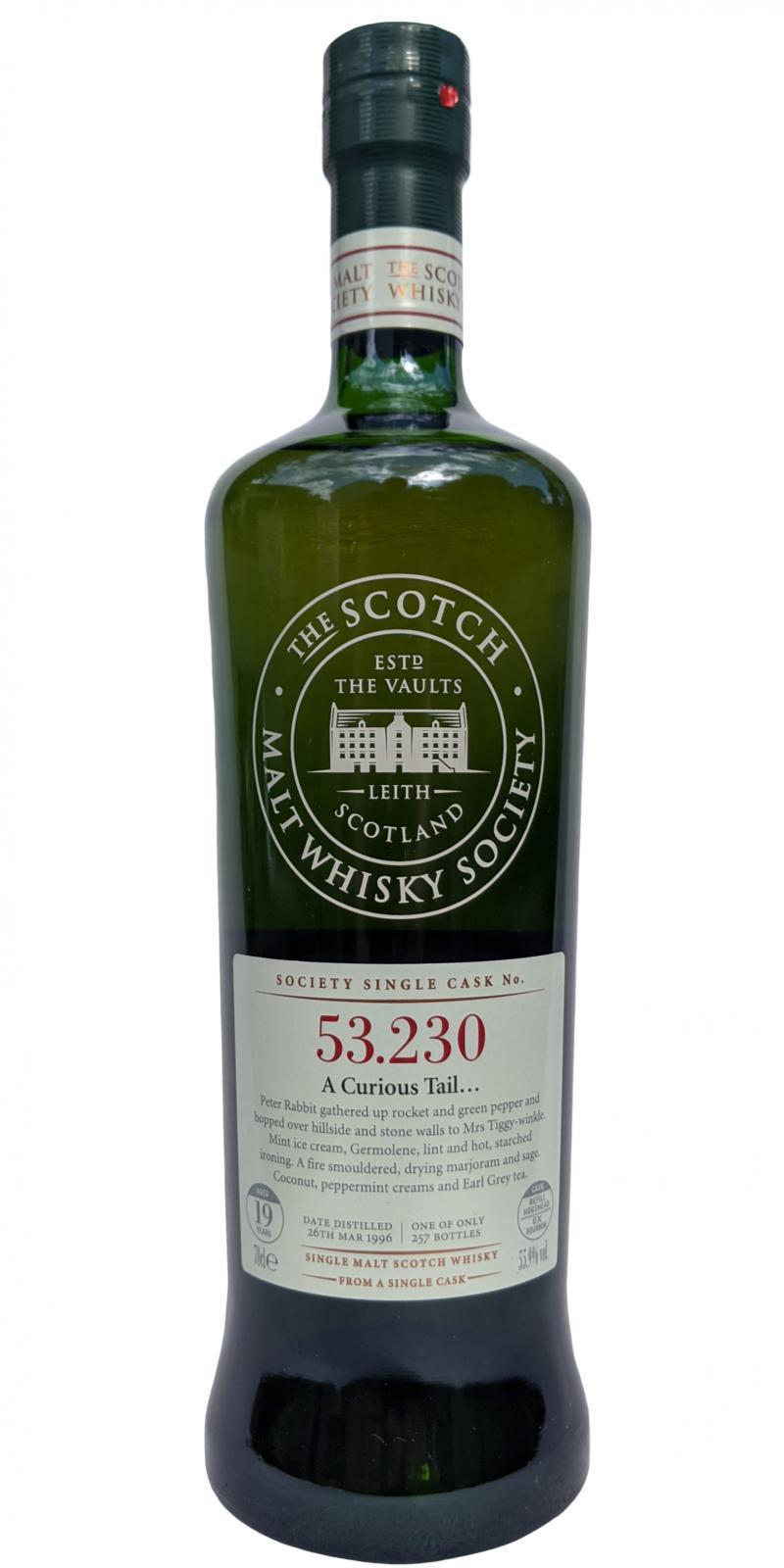 Caol Ila 1996 SMWS 53.230 A Curious Tail…