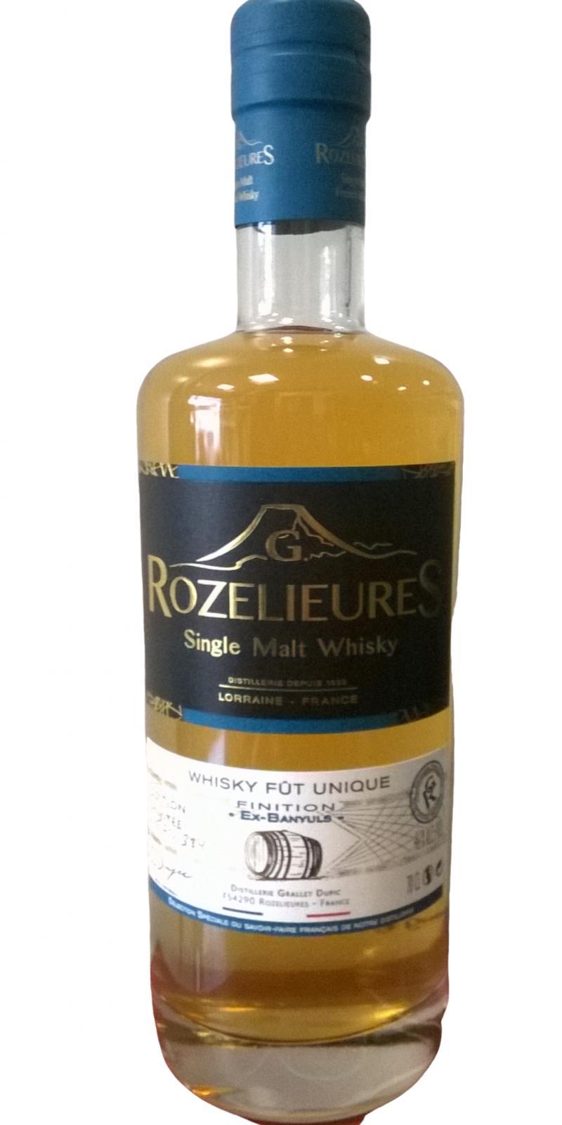 G. Rozelieures Ex-Banyuls fût unique collection