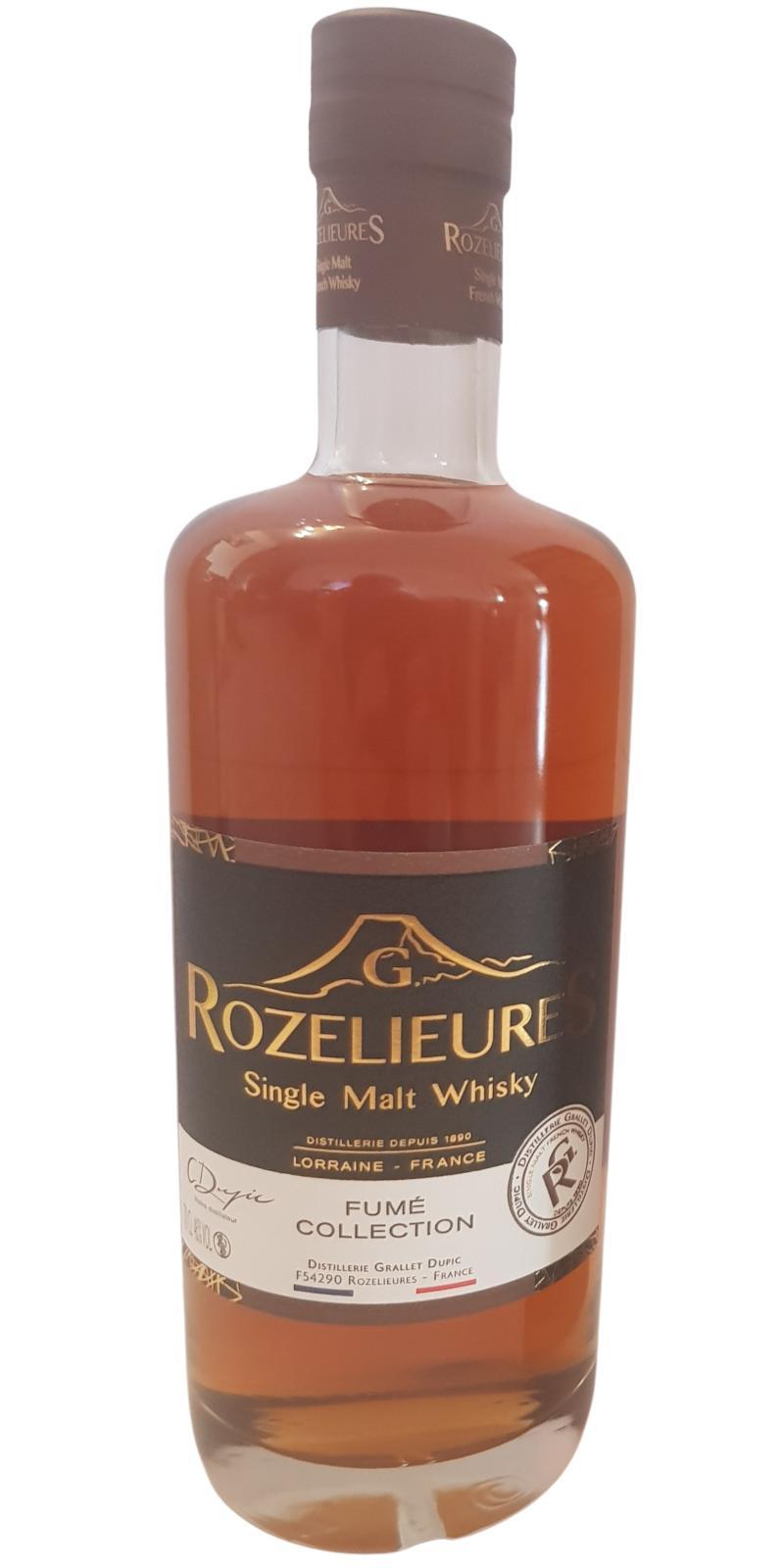 G. Rozelieures Single Malt Whisky Fumé Collection