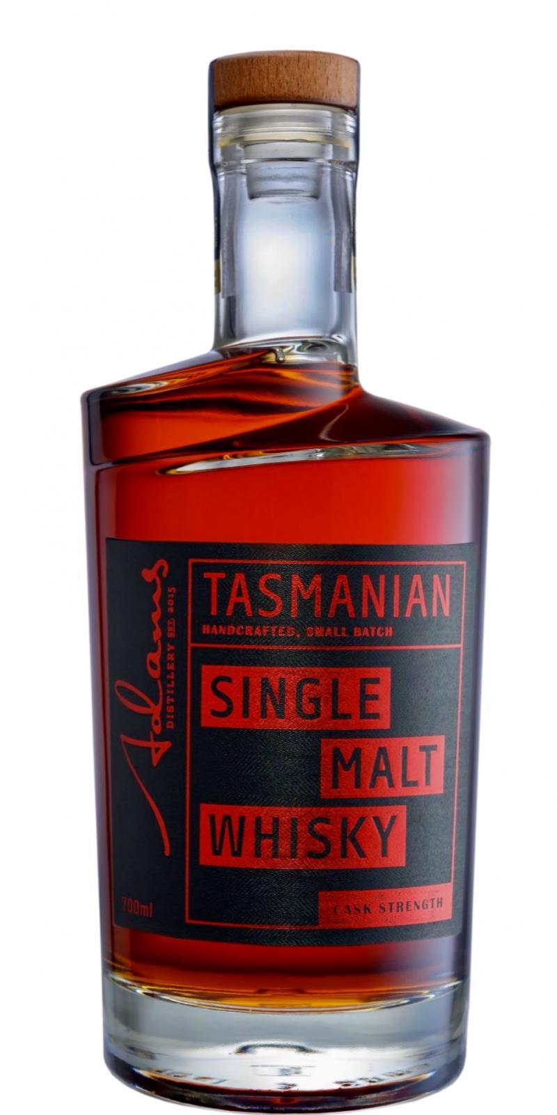 Adams Tasmanian Single Malt Whisky Cask Strength