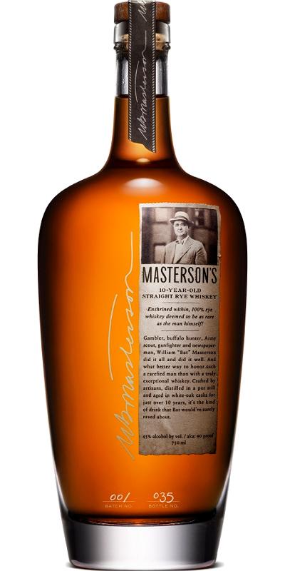 Masterson's 10-year-old Straight Rye Whiskey