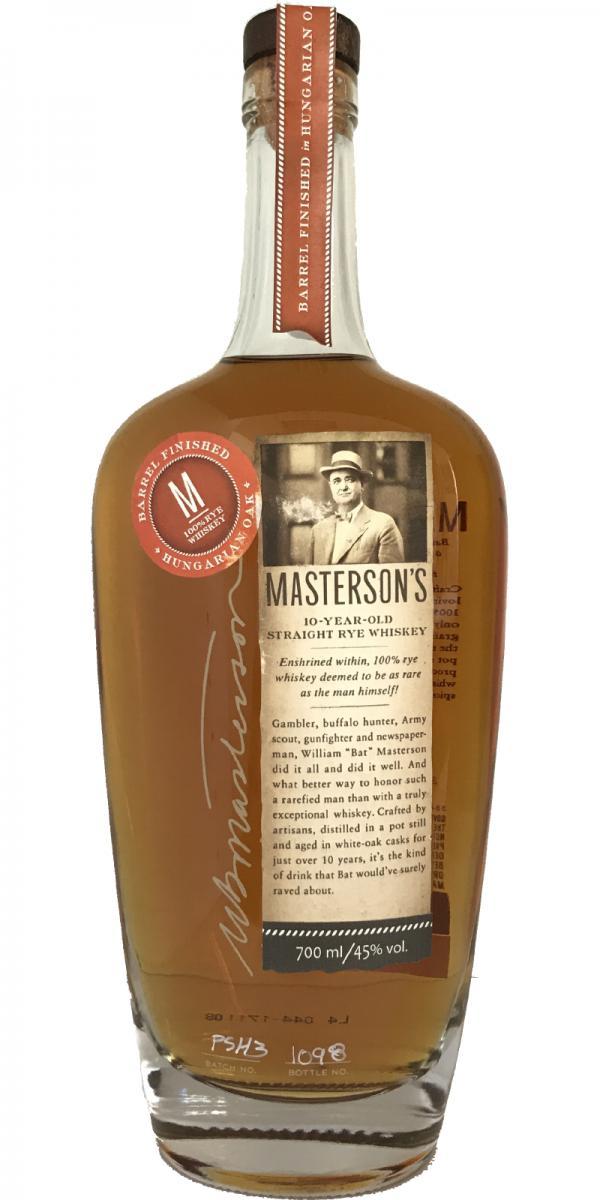 Masterson's 10-year-old Hungarian Oak Finish