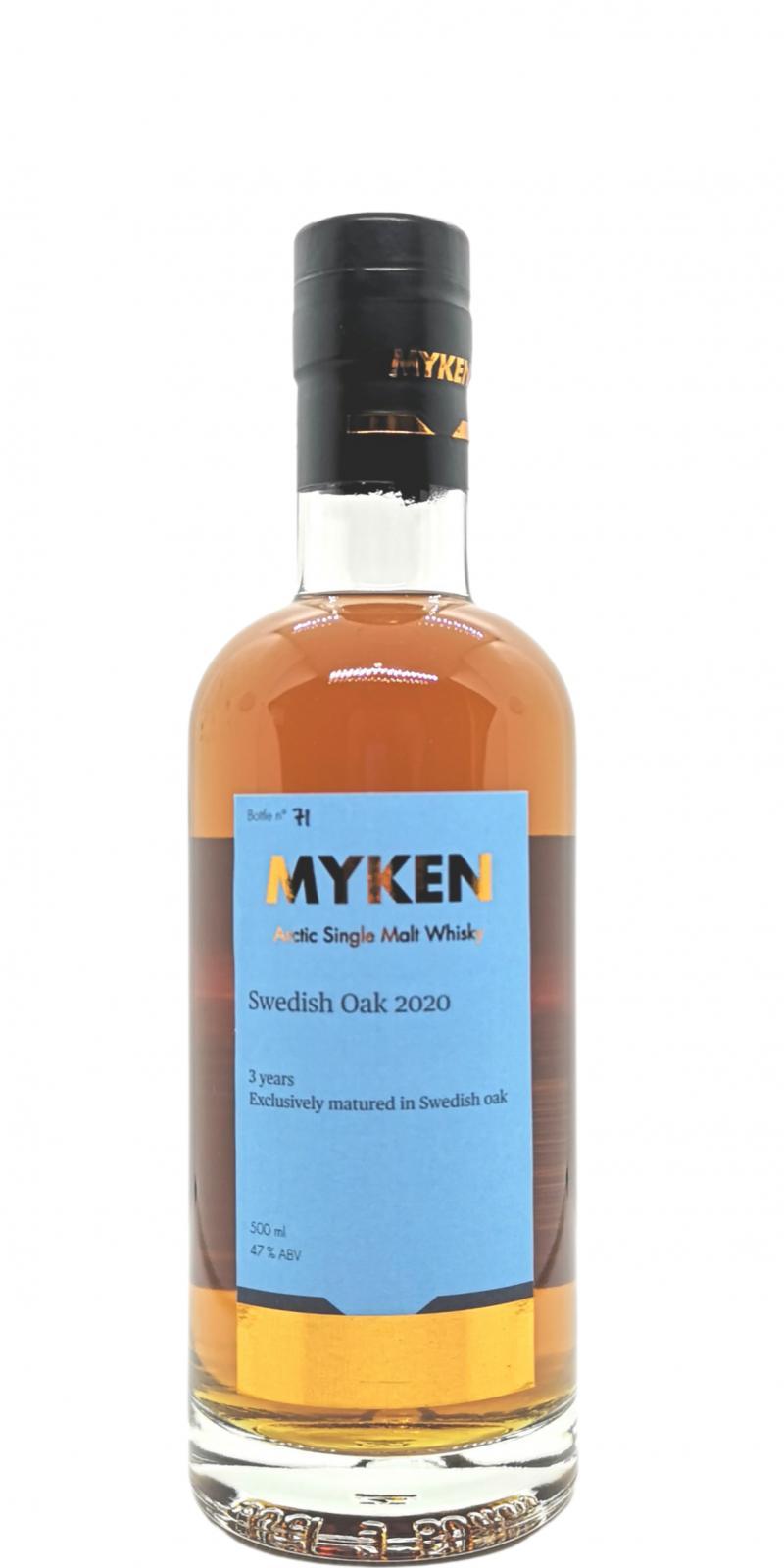 Myken Swedish Oak Arctic Single Malt Whisky