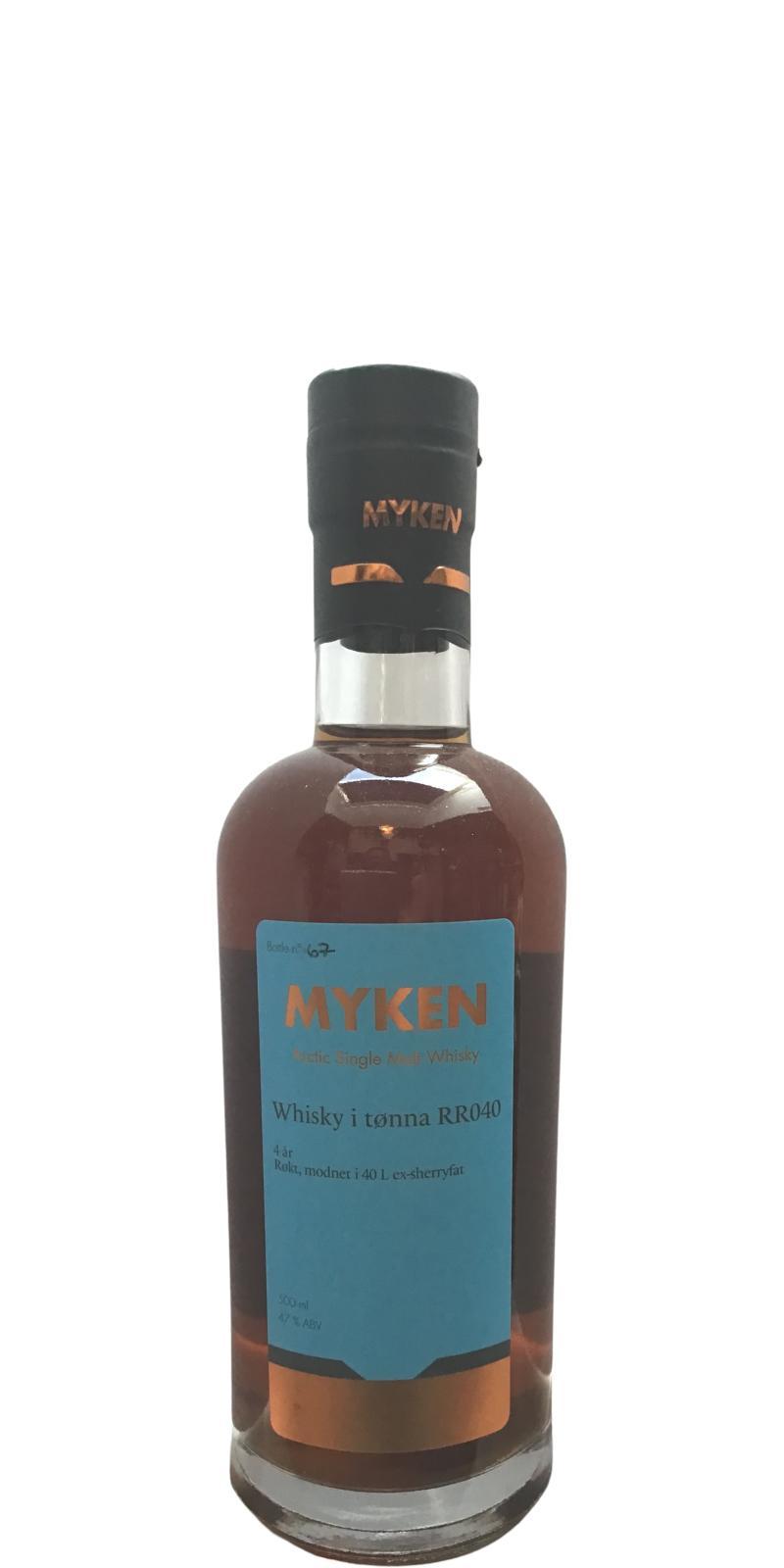 Myken Whisky i tønna RR040 Private Bottling