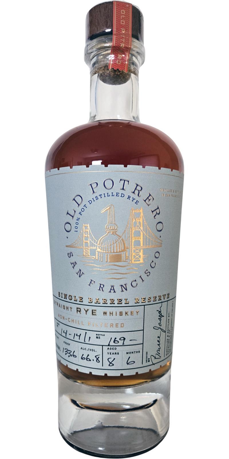 Old Potrero 08-year-old Straight Rye Whiskey - Single Barrel Reserve