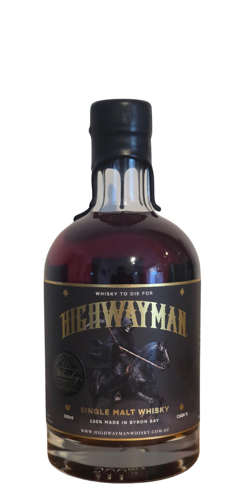 Highwayman Single Malt Whisky Black Is Back 2024