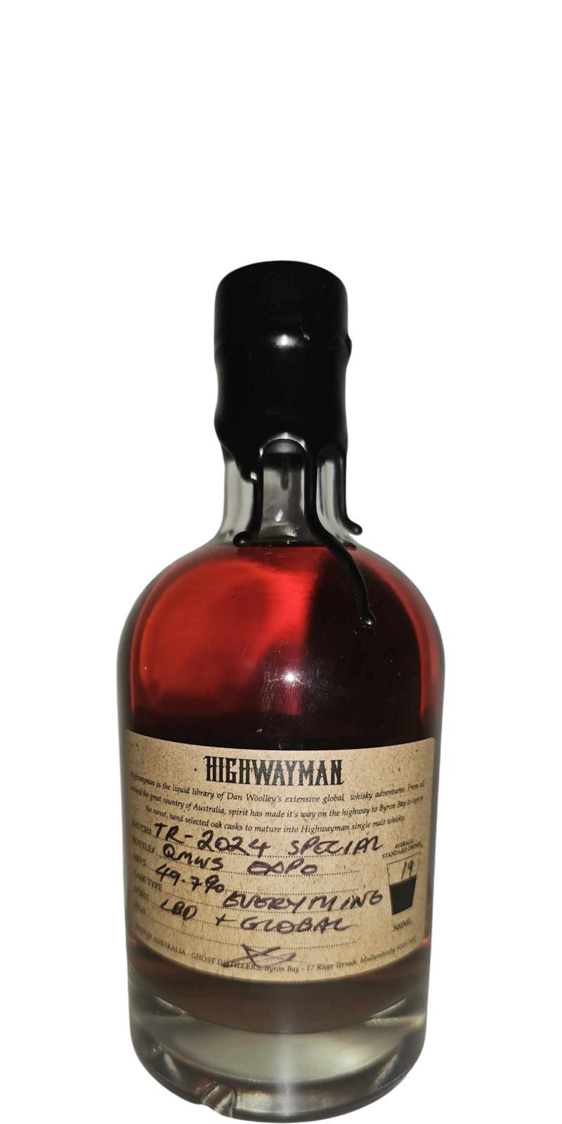 Highwayman Single Malt Whisky Trecherous Radicals 2024 Special