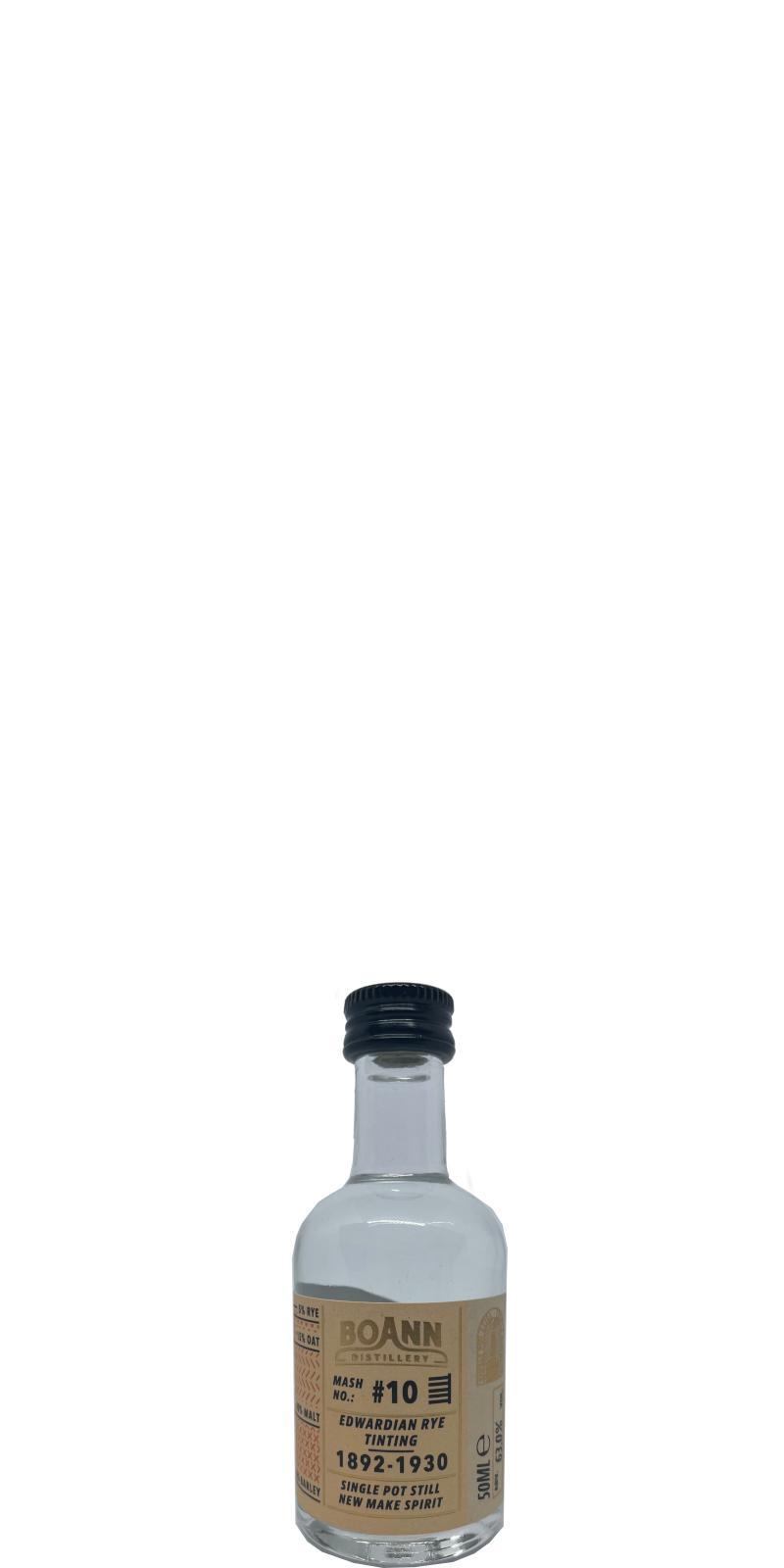 Boann Distillery Single Pot Still - New Make Spirit Mash #10