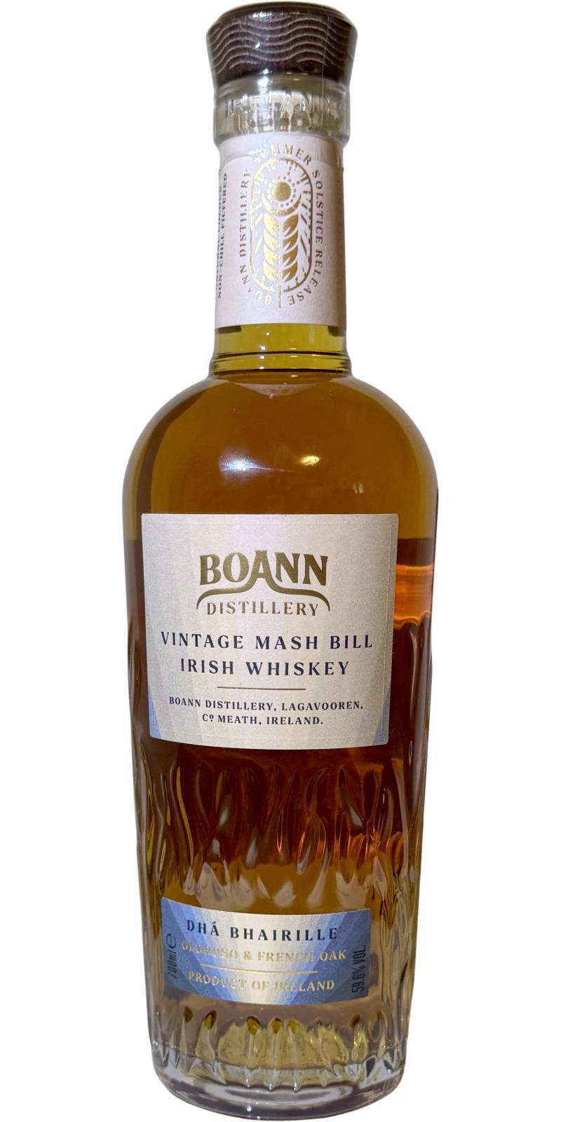 Boann Distillery Summer Solstice No.5 Dhá Bhairille
