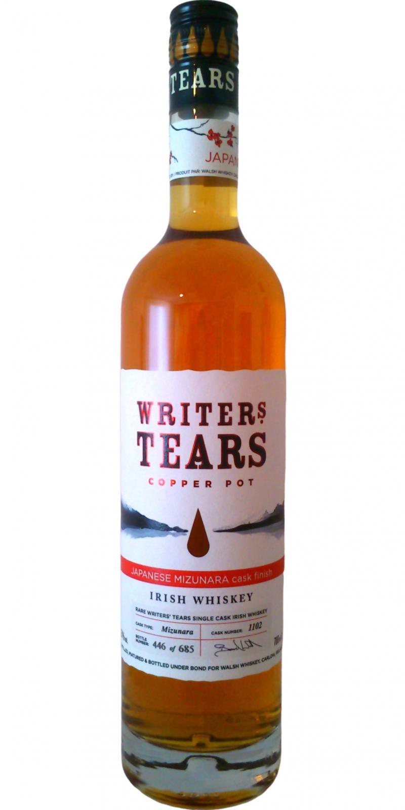 Writers' Tears Copper Pot Japanese Mizunara Cask Finish