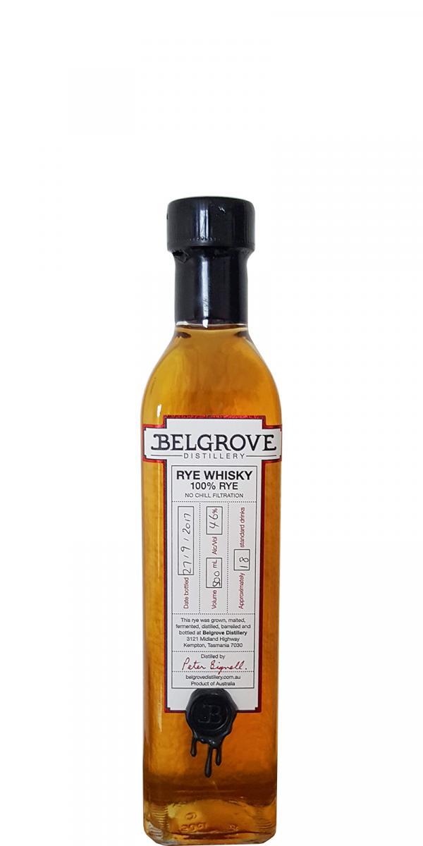 Belgrove Rye Whisky
