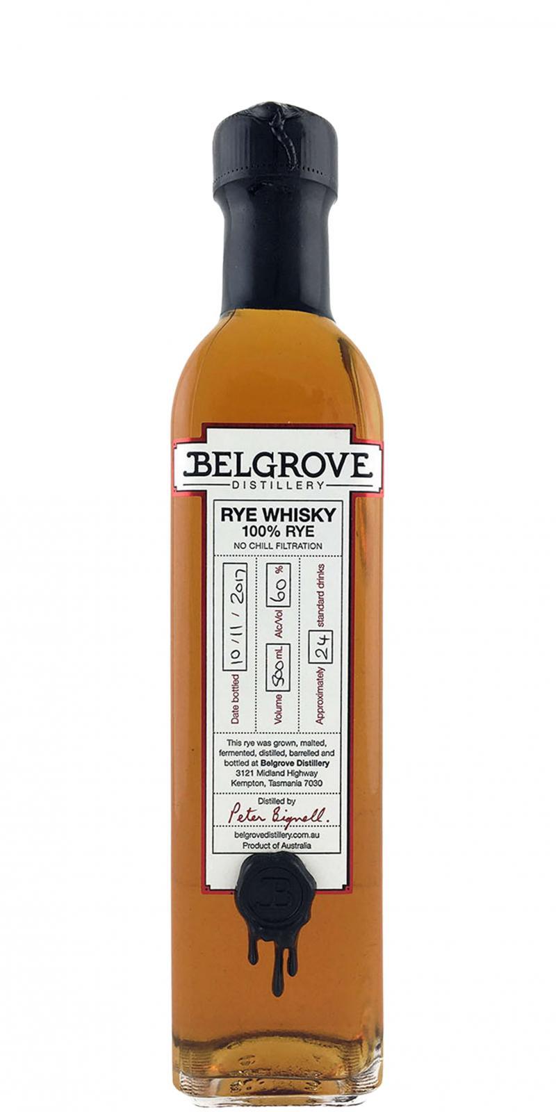Belgrove Rye Whisky