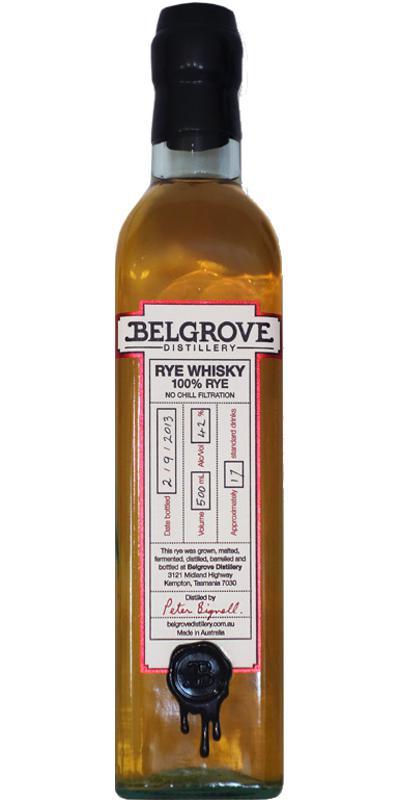 Belgrove Rye Whisky