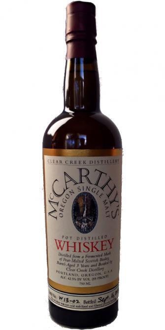 McCarthy's Oregon 03-year-old Oregon Single Malt