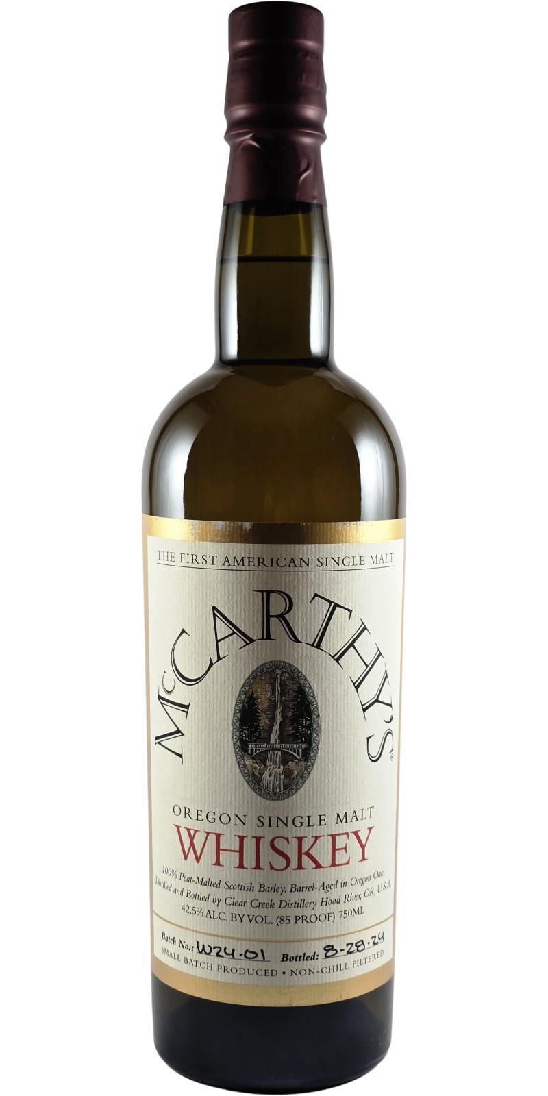 McCarthy's Oregon 03-year-old Oregon Single Malt Whiskey