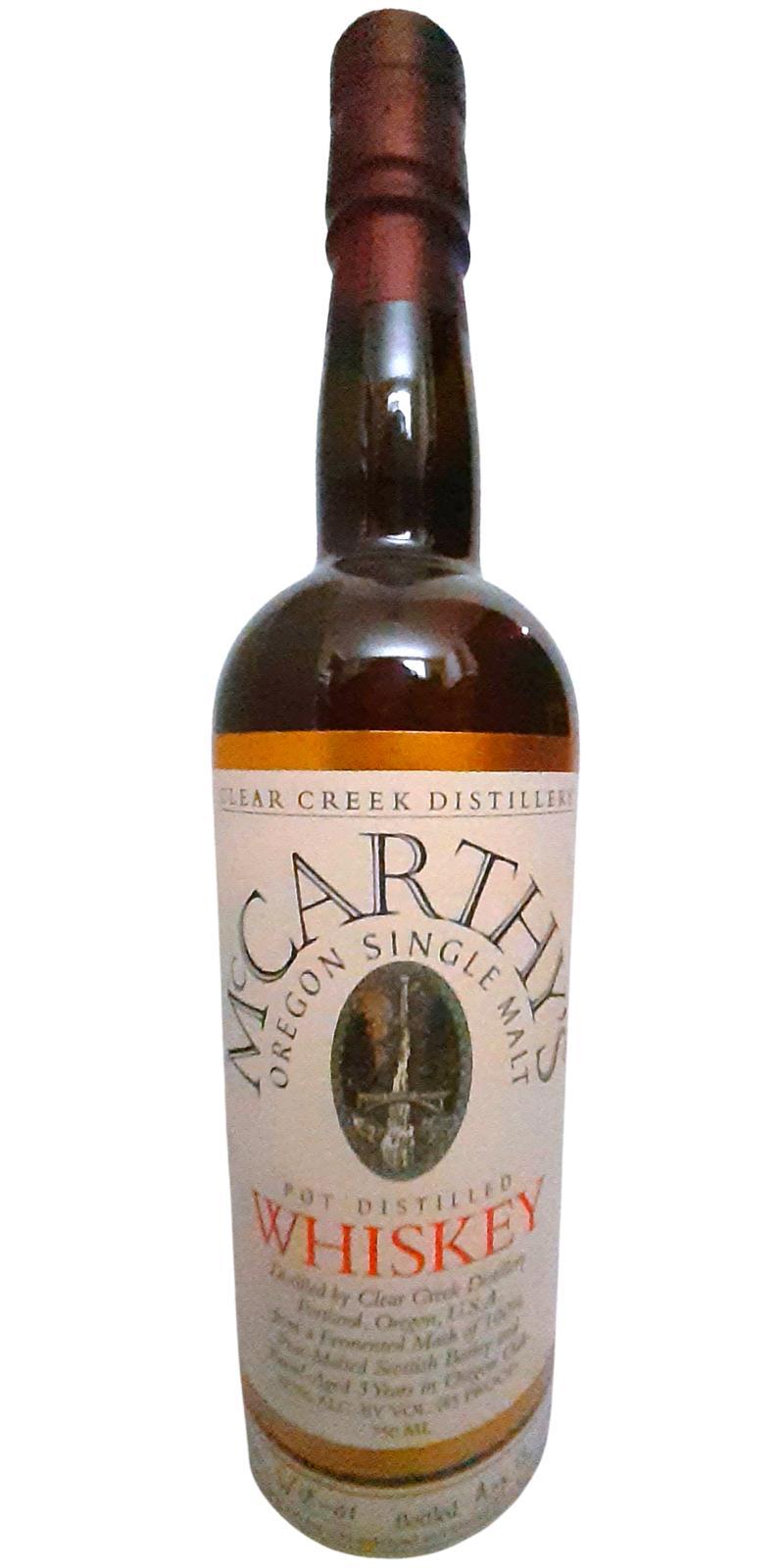 McCarthy's Oregon 03-year-old Oregon Single Malt