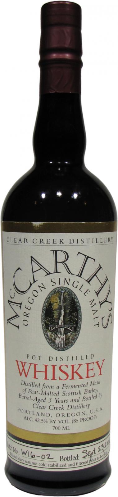 McCarthy's Oregon 03-year-old Oregon Single Malt