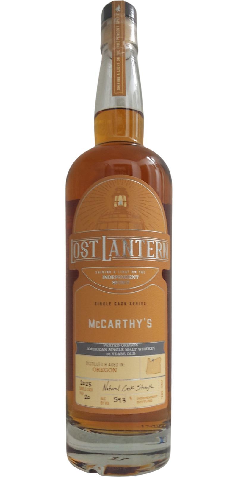 McCarthy's Oregon 10-year-old LoLa Single Cask Series