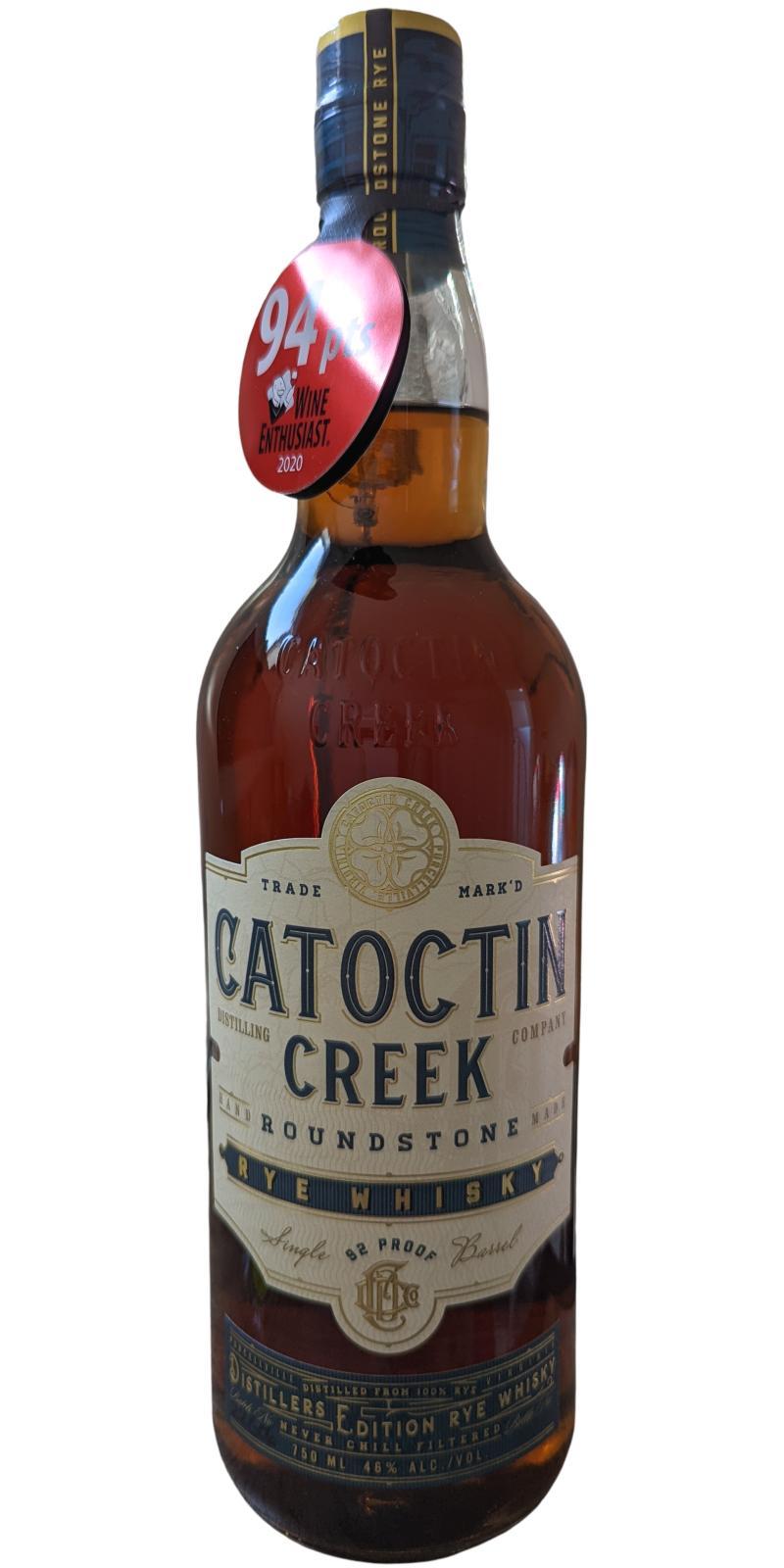 Catoctin Creek Roundstone Rye - 92 Proof